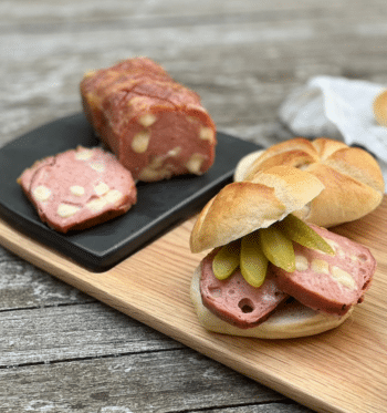 Gänse-Käse-Leberkäse