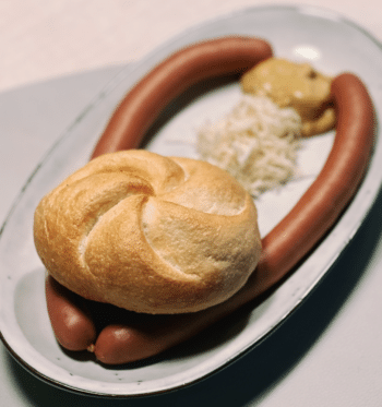 Gänse Sacherwürstel