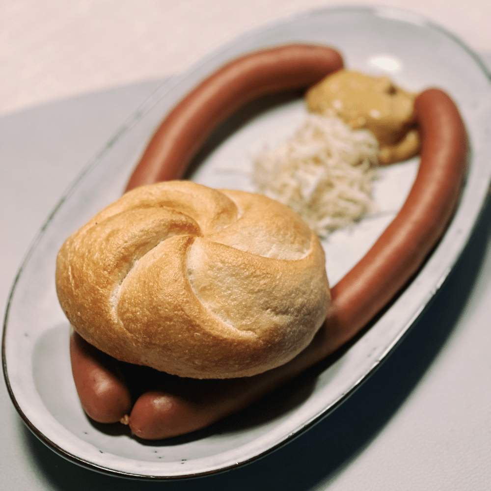 Gänse Sacherwürstel